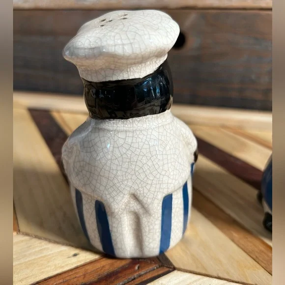 Vintage Aunt Jemima and Uncle Moses Salt Pepper Shakers Black Americana Chef - Picture 11 of 16